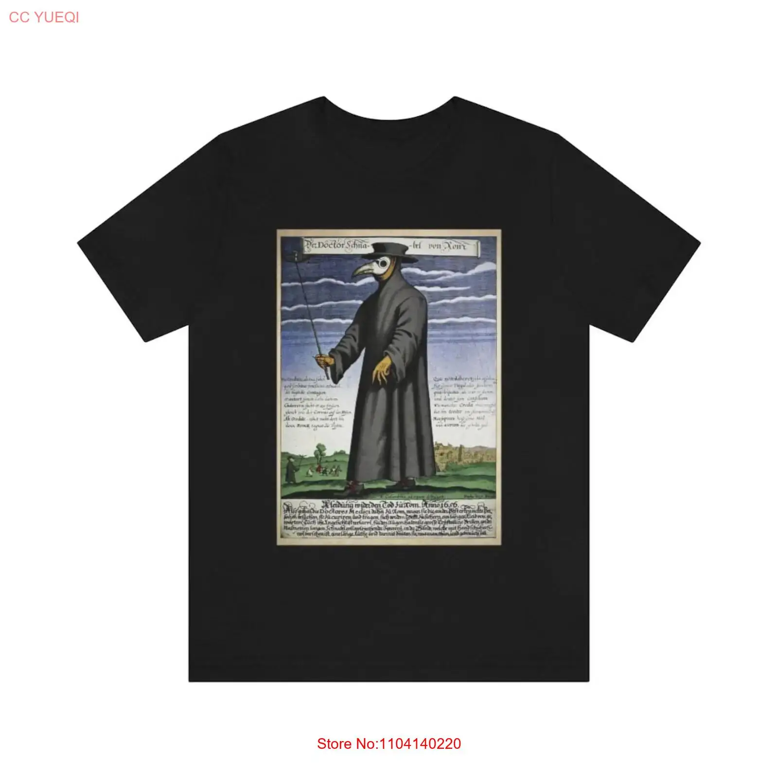 Vintage Fashion Jersey - Plague Doctor Jersey T Shirt vintage