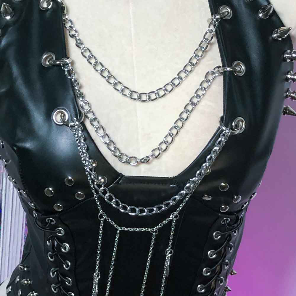 Vintage Fashion Revival - Studded Rivet Grunge Vintage Eco E-Girls