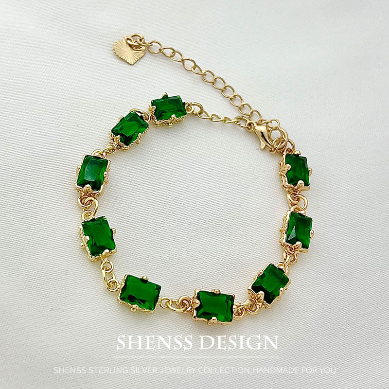 Vintage Fashion Photos - Copper Plated 14k Zircon Bracelet
