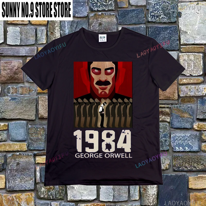 Vintage Fashion Jersey - Men's Vintage 1984 George Orwell Printed