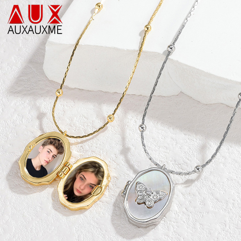Vintage Fashion Photos - Auxauxme Custom Butterfly Album Box Necklaces