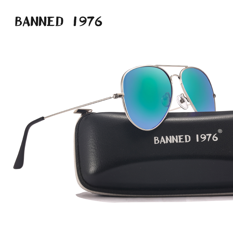 Vintage Fashion Brand Names - BANNED 1976 Classic HD Polarized Metal