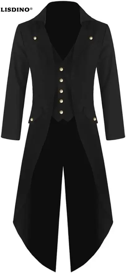 Mens Steampunk Gothic Jacket V - Vintage Trench Coat ulasan dan harga