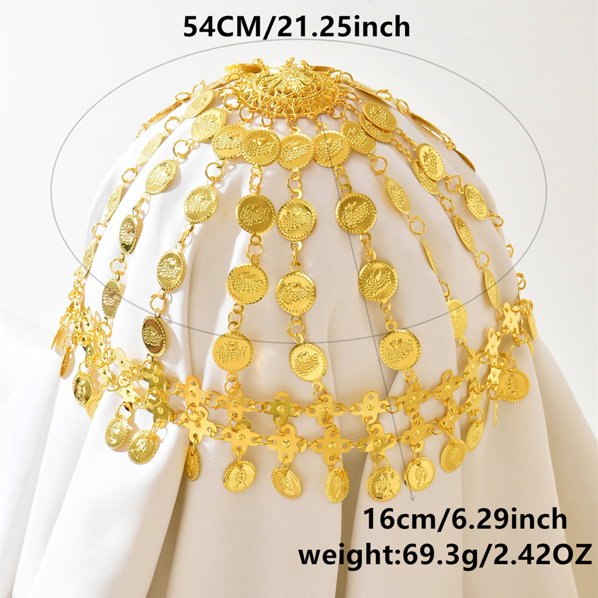 Classic Vintage Gold Coin Fore - Vintage Fashion Hats ulasan dan harga