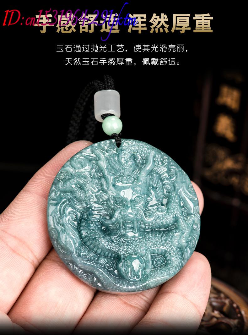 Burmese Jadeite Dragon Pendant - Vintage Fashion Necklace ulasan dan harga