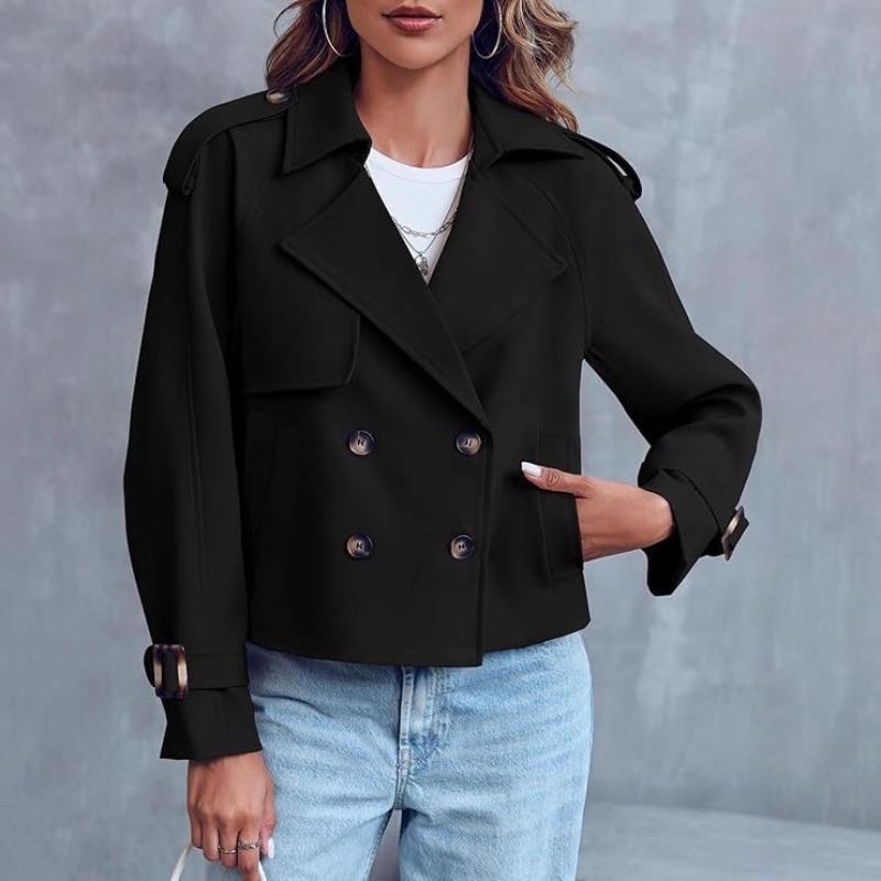 Ladies Vintage Cropped Trench  - Vintage Trench Coat ulasan dan harga