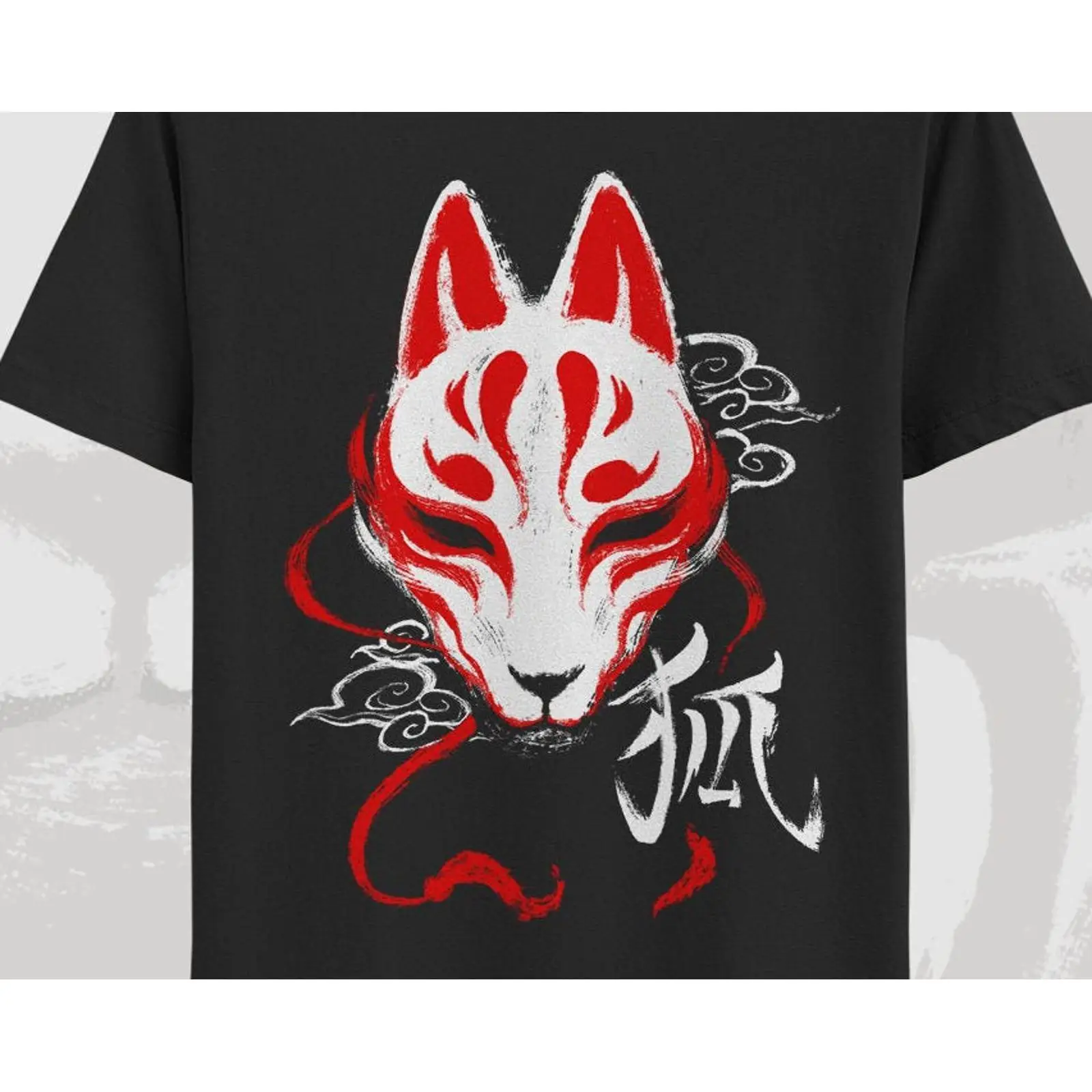 Kitsune mask T shirt japanese  - Vintage Fashion Tokyo ulasan dan harga