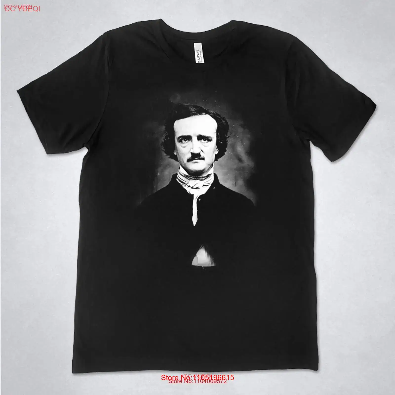 Edgar Allan Poe shirt portrait - Vintage Fashion Photos ulasan dan harga