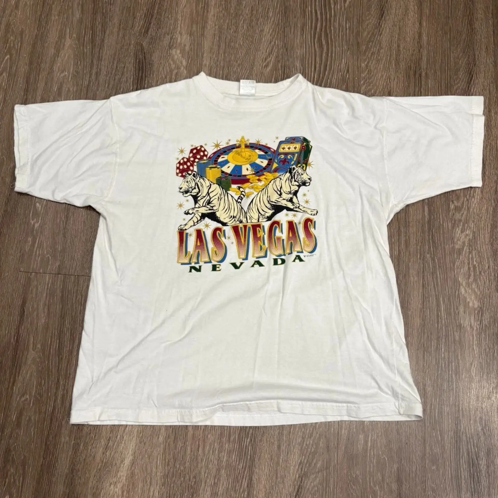 Las Vegas Casino Tiger T Shirt - Vintage Vegas Fashion ulasan dan harga