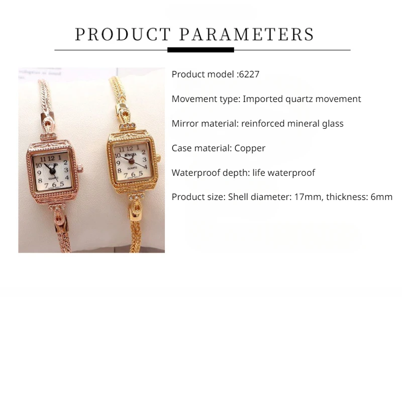 Delicate and light luxury Vint - Vintage Fashion Watches ulasan dan harga