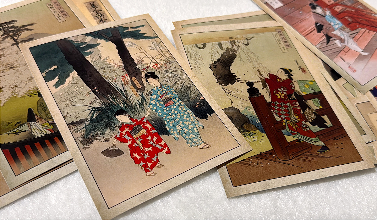 30Pcs Ogata Gekko Painting Pho - Vintage Fashion Journal ulasan dan harga