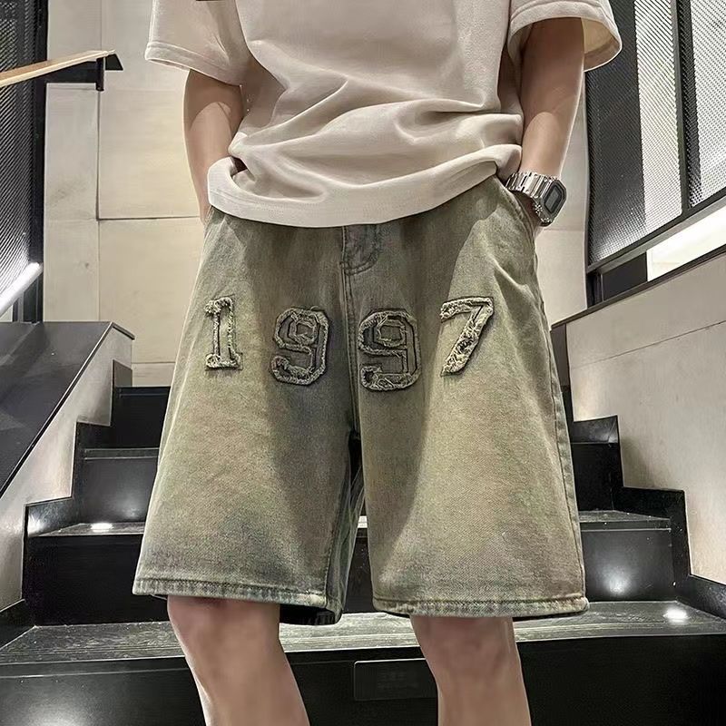 Men's Mud Color Denim Shorts 5 - Vintage Fashion Instagram ulasan dan harga