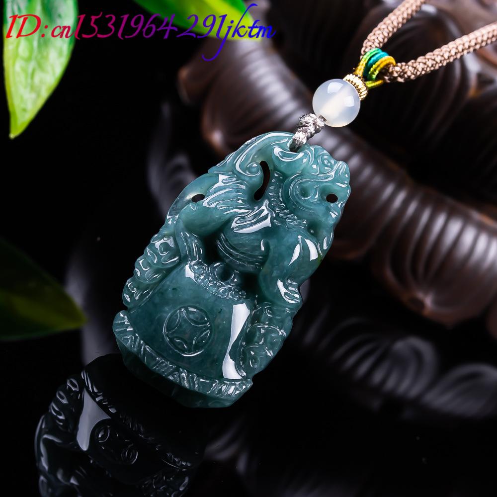 Burmese Jadeite Pixiu Pendant  - Vintage Fashion Necklace ulasan dan harga