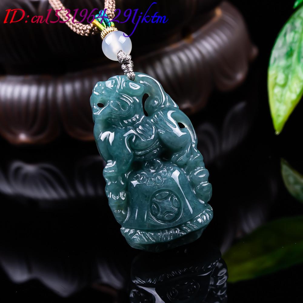 Burmese Jadeite Pixiu Pendant  - Vintage Fashion Necklace ulasan dan harga