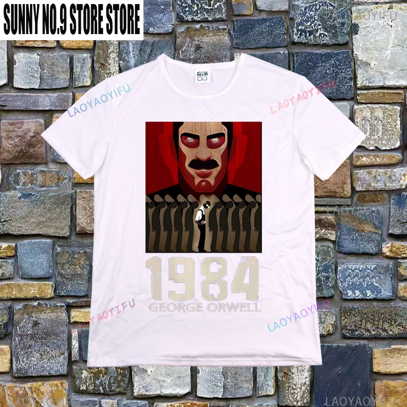Men's Vintage 1984 George Orwe - Vintage Fashion Jersey ulasan dan harga