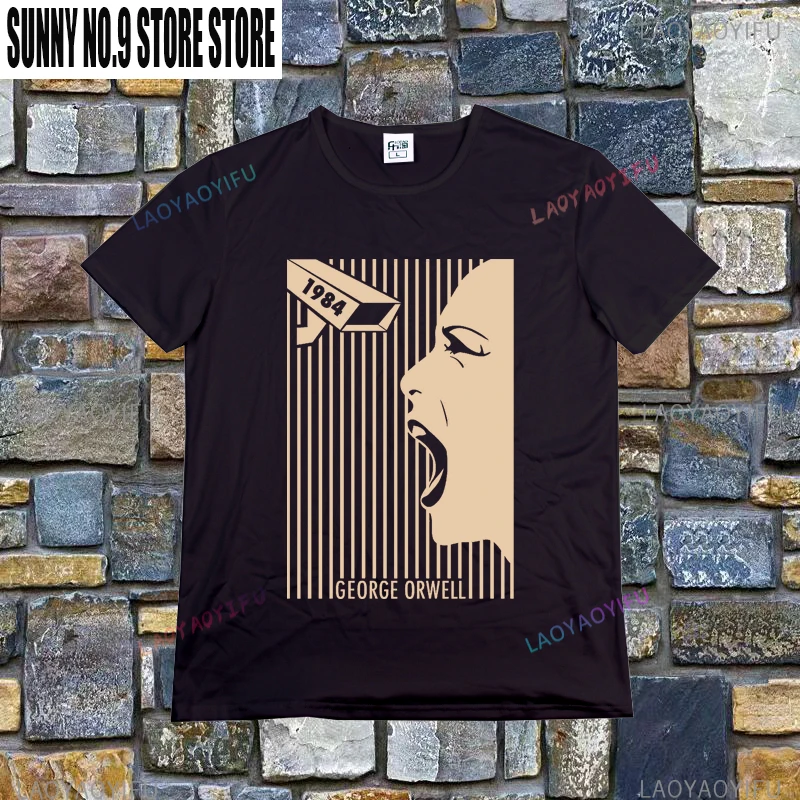 Men's Vintage 1984 George Orwe - Vintage Fashion Jersey ulasan dan harga