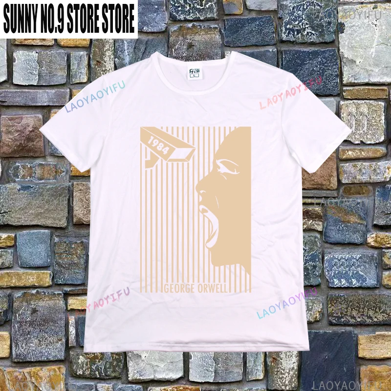 Men's Vintage 1984 George Orwe - Vintage Fashion Jersey ulasan dan harga