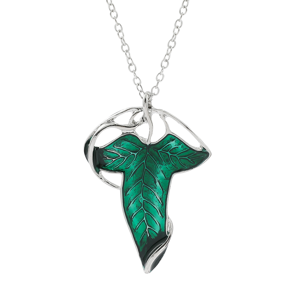 Vintage Green Leaf Pendant Nec - Vintage Fashion Necklace ulasan dan harga