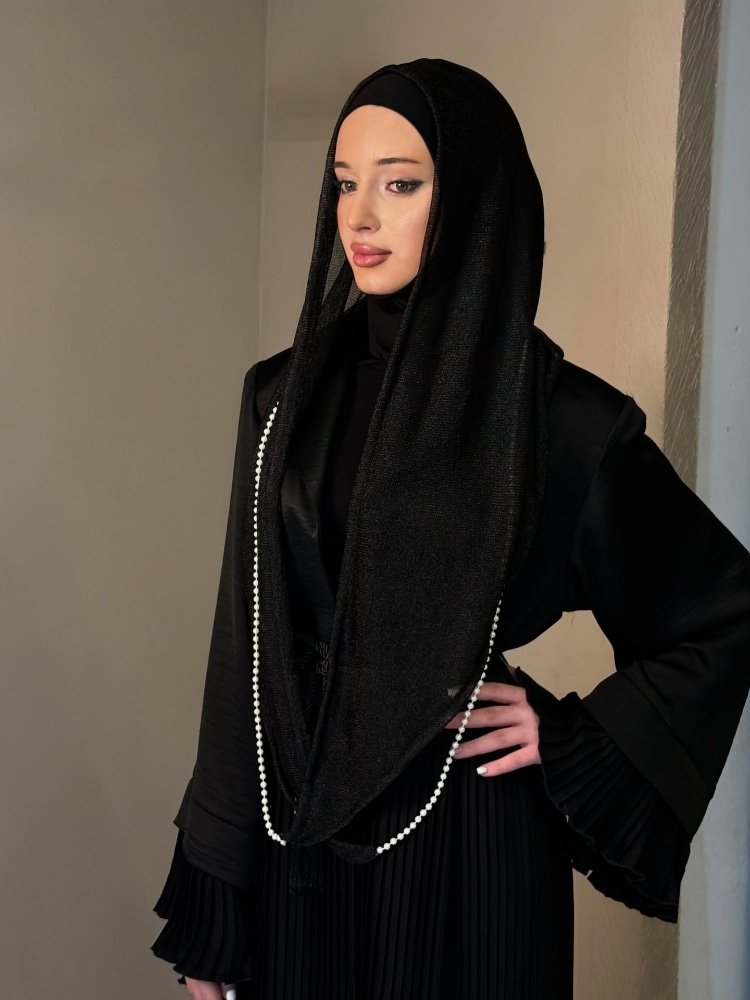 New Dubai Hood Hijab Pearl Lan - Vintage Fashion Hats ulasan dan harga
