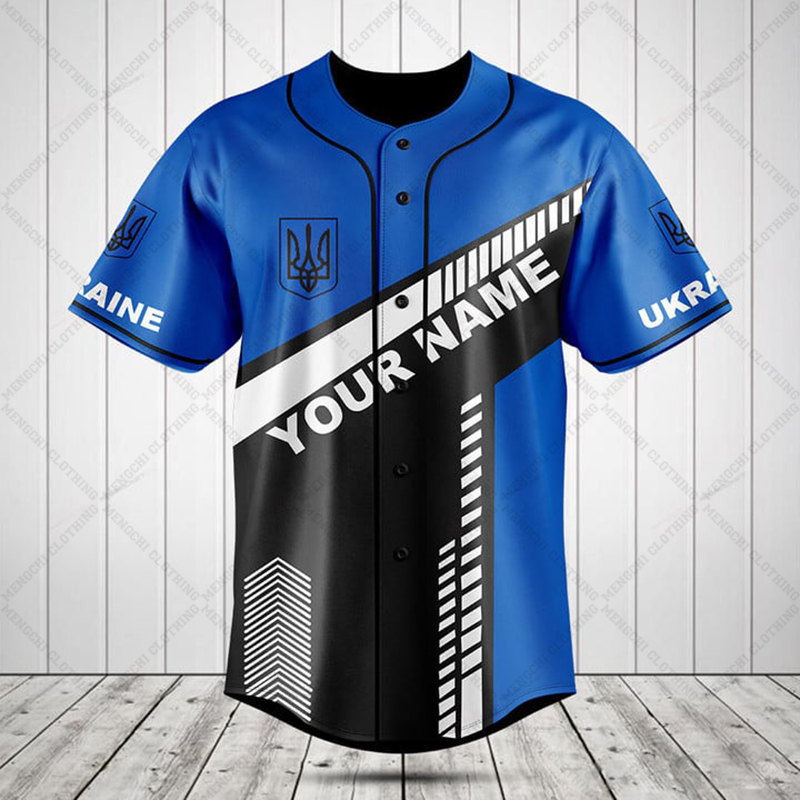 Custom Name Ukraine Shield Gra - Vintage Fashion Jersey ulasan dan harga