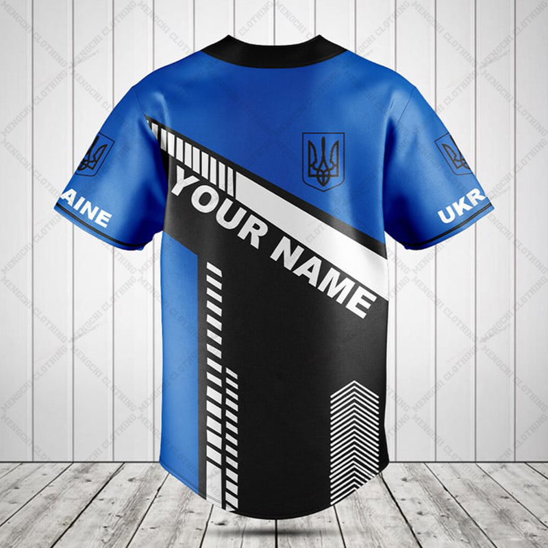 Custom Name Ukraine Shield Gra - Vintage Fashion Jersey ulasan dan harga