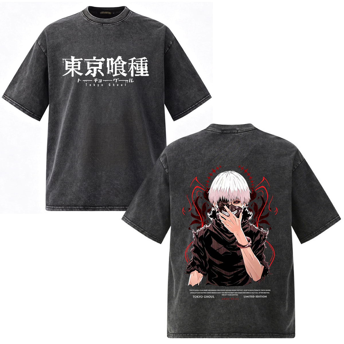 Vintage Washed Anime Tokyo Gho - Vintage Fashion Tokyo ulasan dan harga