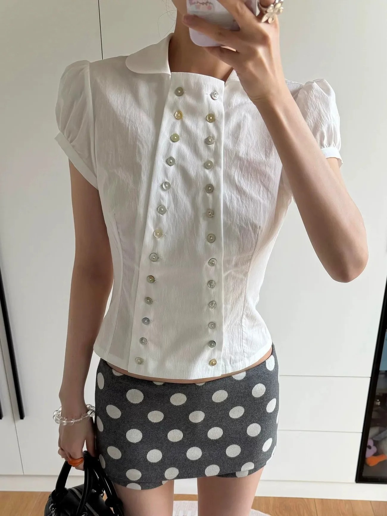 Y2K Aesthetic Peter Pan Collar - Vintage Fashion Korea ulasan dan harga