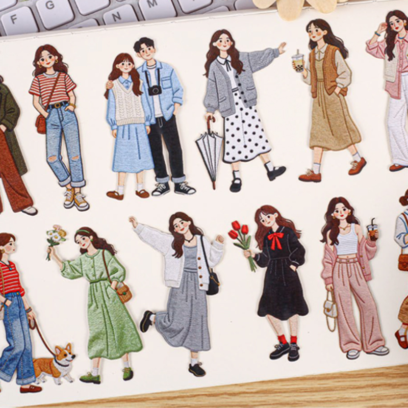 Vintage Fashion Girl Sticker P - Vintage Fashion Journal ulasan dan harga