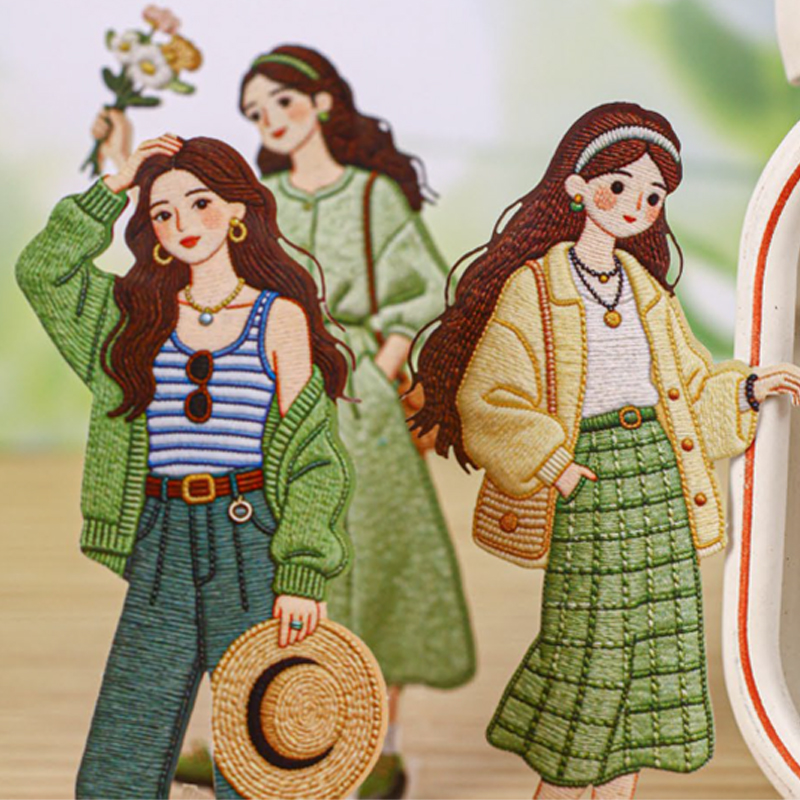 Vintage Fashion Girl Sticker P - Vintage Fashion Journal ulasan dan harga