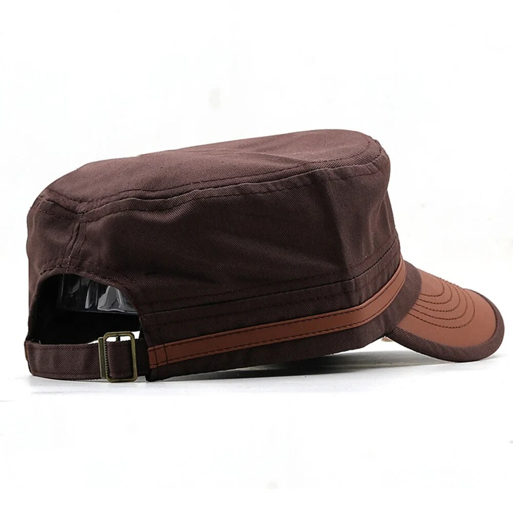 Casual Cadet Hat Man Flat Top  - Vintage Fashion Hats ulasan dan harga