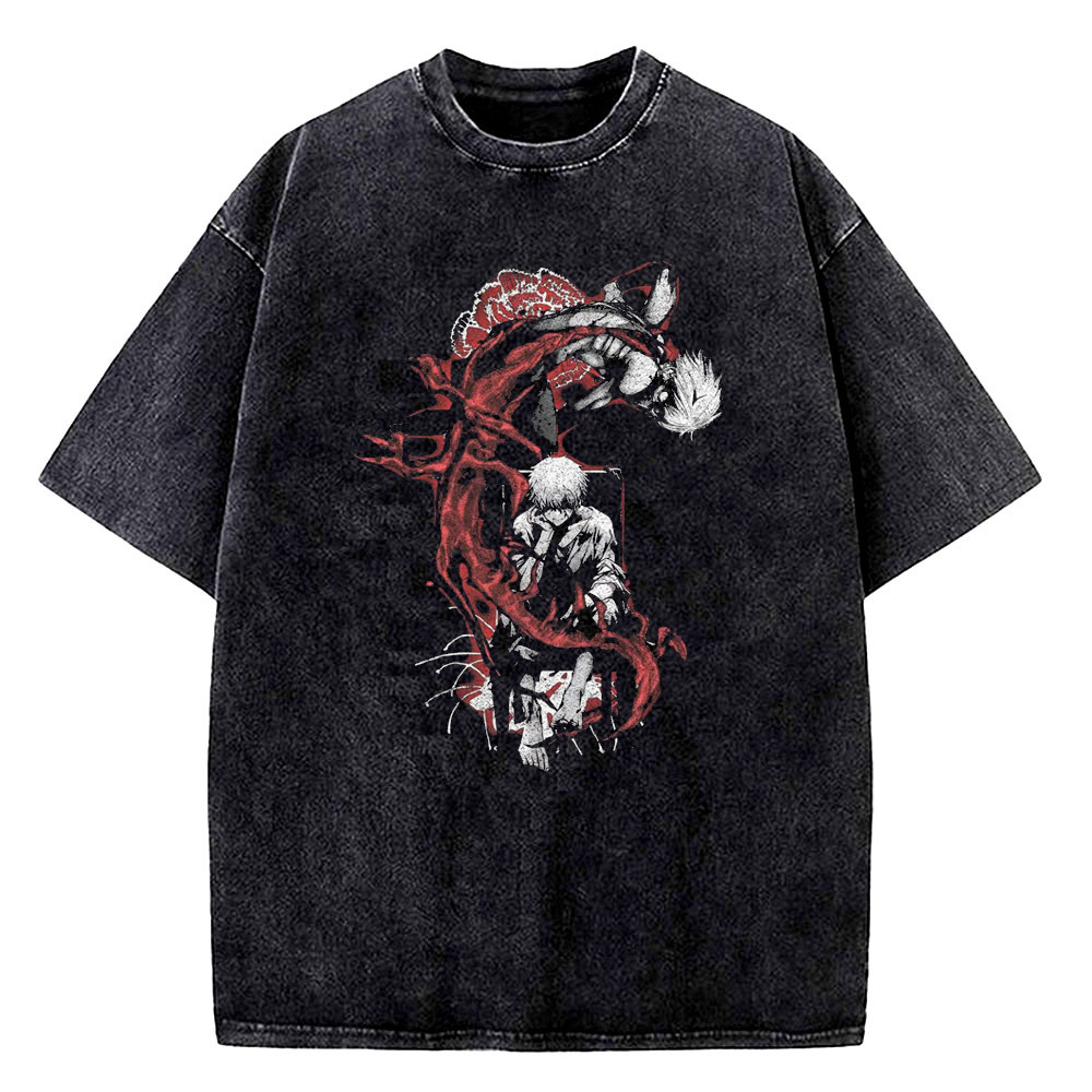 Tokyo Ghoul Vintage Washed cot - Vintage Fashion Tokyo ulasan dan harga