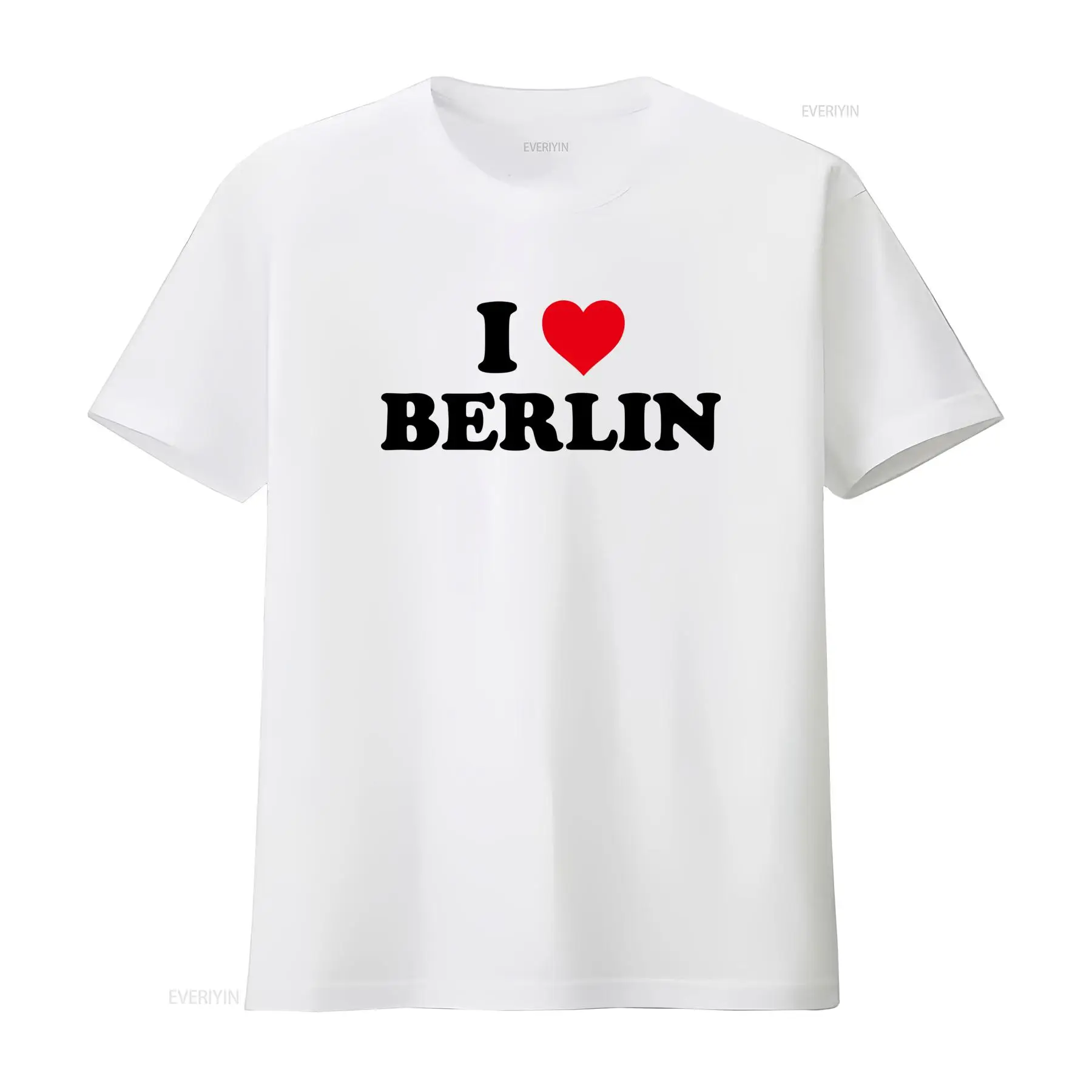 Stylish I Love Berlin T Shirt  - Vintage Fashion Berlin ulasan dan harga