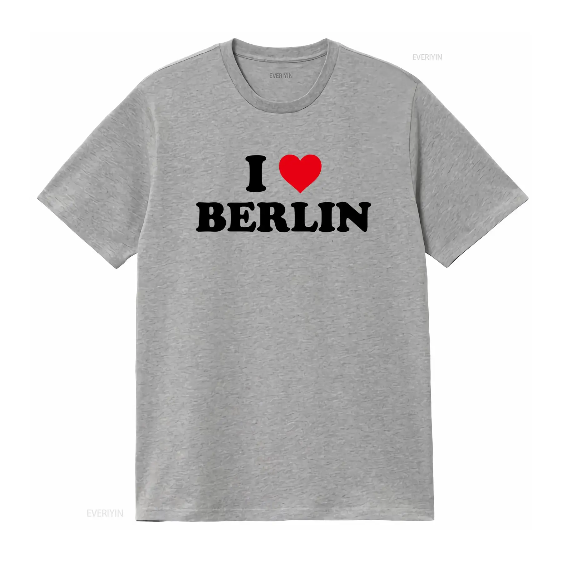 Stylish I Love Berlin T Shirt  - Vintage Fashion Berlin ulasan dan harga