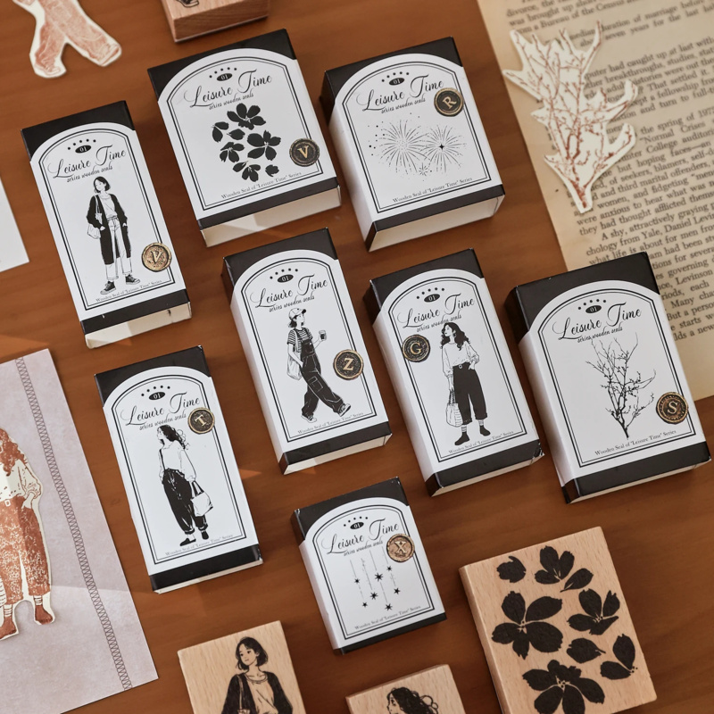Creative Fashion Girl Wood Sta - Vintage Fashion Journal ulasan dan harga