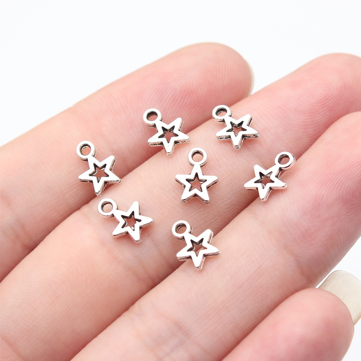 80pcs 8.5x6.2mm(0.33x0.24inch) - Vintage Fashion Online ulasan dan harga