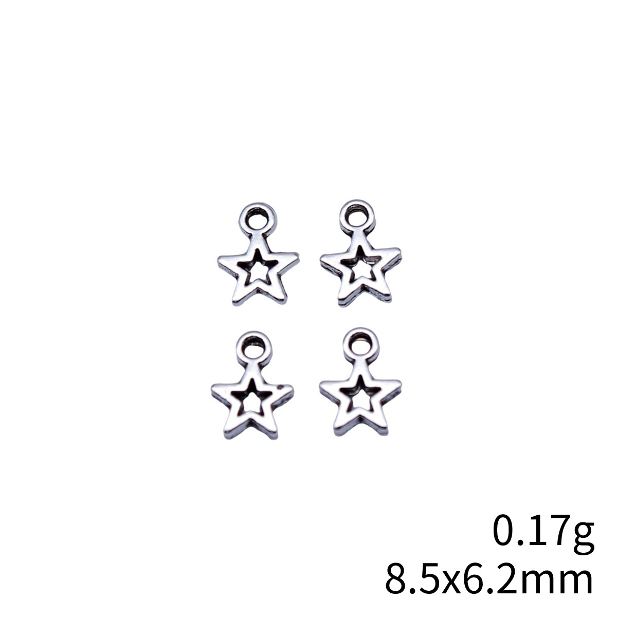 80pcs 8.5x6.2mm(0.33x0.24inch) - Vintage Fashion Online ulasan dan harga