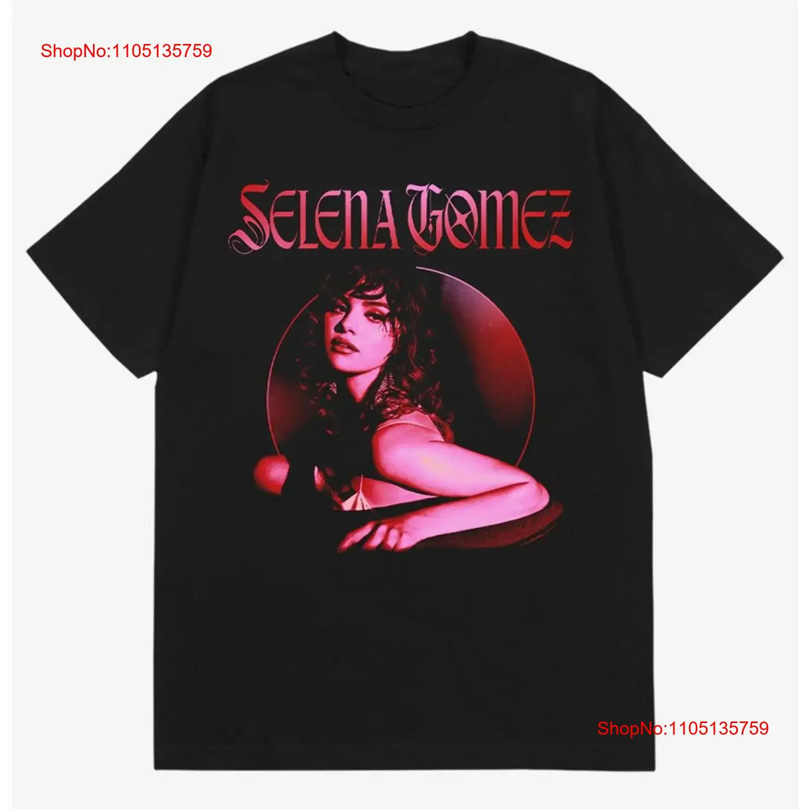 Selena Gomez Red Photo T Shirt - Vintage Fashion Photos ulasan dan harga