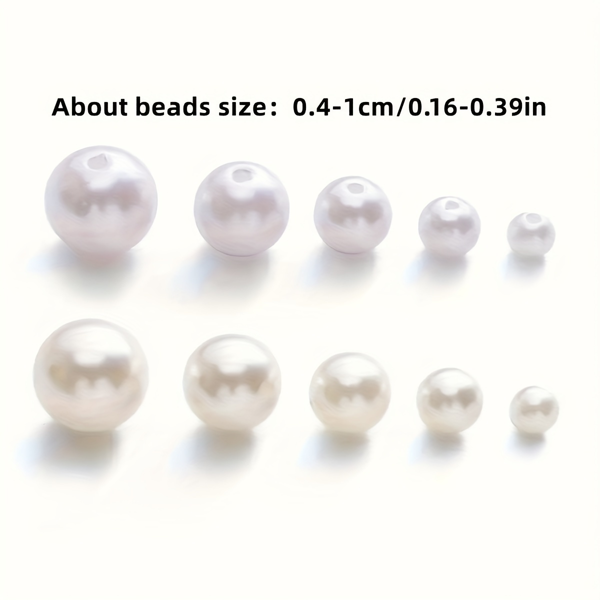 1388pcs 4/6/8/10mm Black, Whit - Vintage Fashion Necklace ulasan dan harga