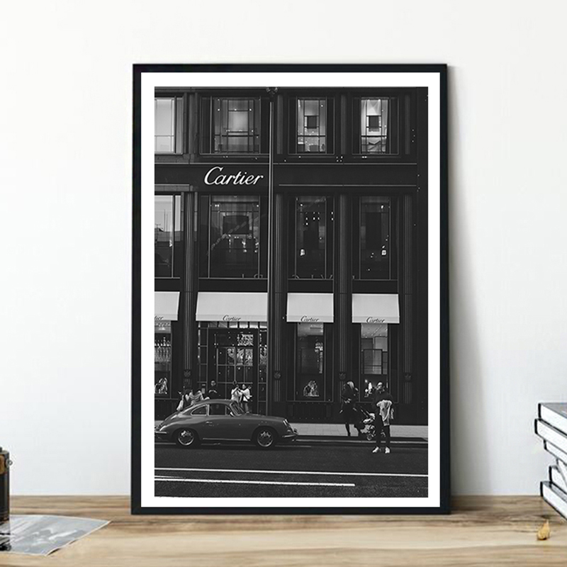 European Street Canvas Paintin - Vintage Fashion Photos ulasan dan harga