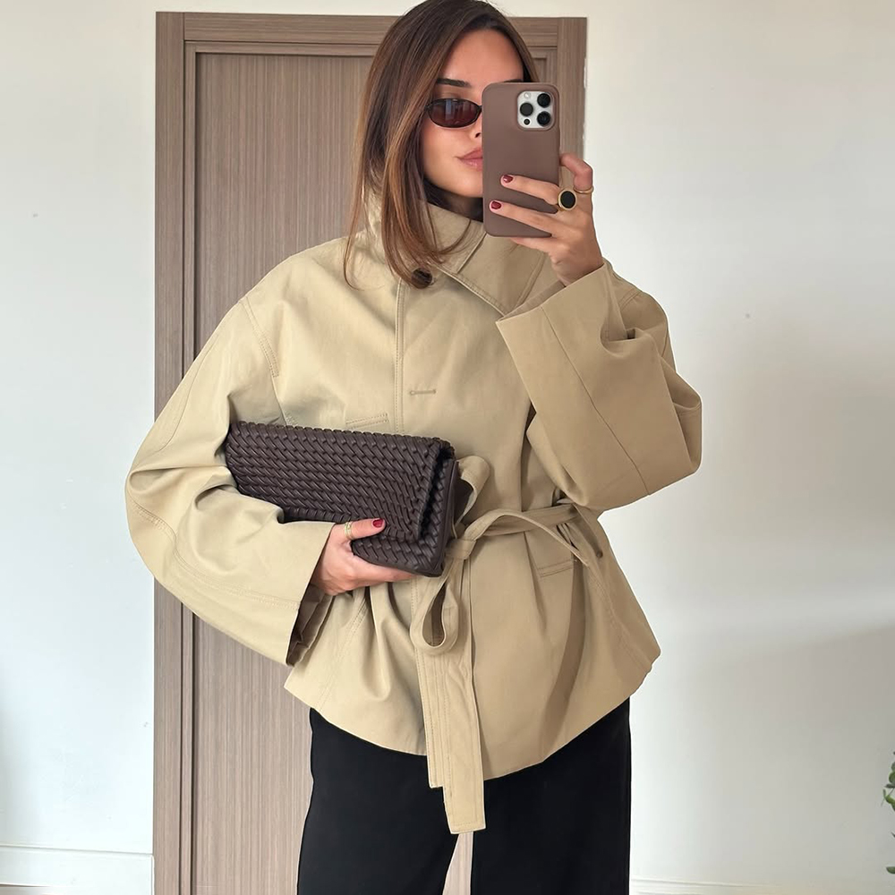 Tuularose Women's Shorts 2 Pie - Vintage Trench Coat ulasan dan harga