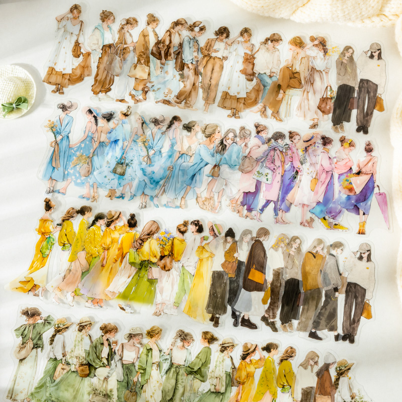 JIANQI 20 pcs/pack Vintage Cha - Vintage Fashion Journal ulasan dan harga