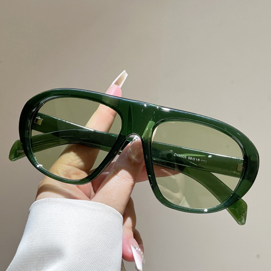 New Oversized Pilot Sunglasses - Vintage Fashion Girl ulasan dan harga