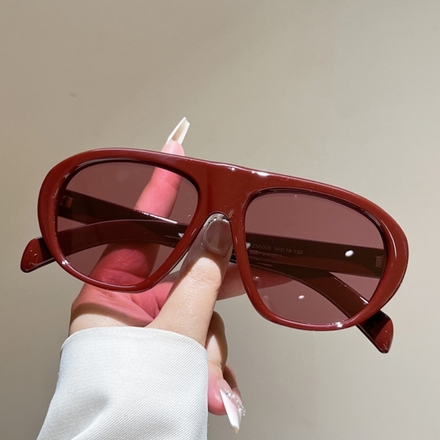 New Oversized Pilot Sunglasses - Vintage Fashion Girl ulasan dan harga