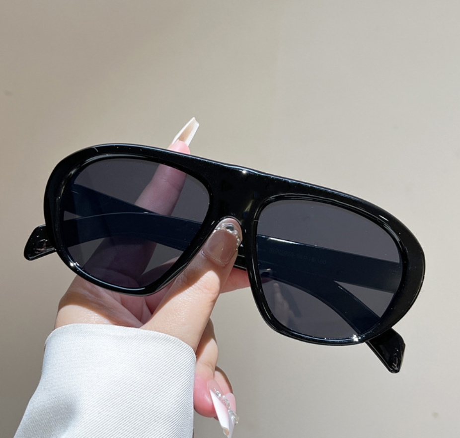 New Oversized Pilot Sunglasses - Vintage Fashion Girl ulasan dan harga