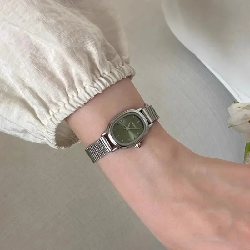 Small Oval Dial Green Watch Si - Vintage Fashion Watches ulasan dan harga